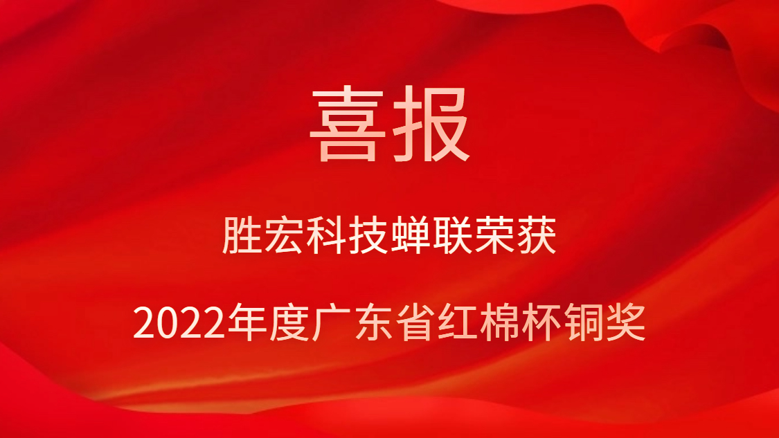 永利VIP科技荣获2022年度广东省红棉杯铜奖